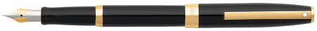 Sheaffer Sagaris Fountain Pen - Gloss Black Gold Trim