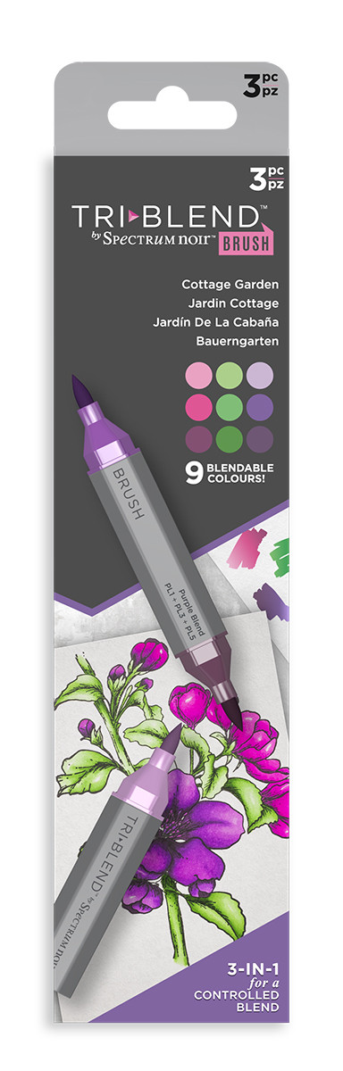 Spectrum Noir TriBlend Markers - Cottage Garden (Pack Of 3)