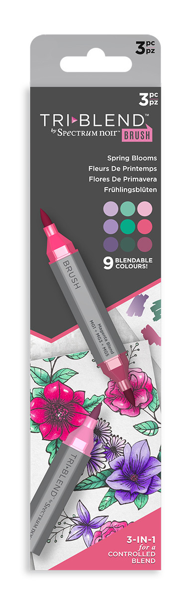 Spectrum Noir TriBlend Markers - Spring Blooms (Pack Of 3)