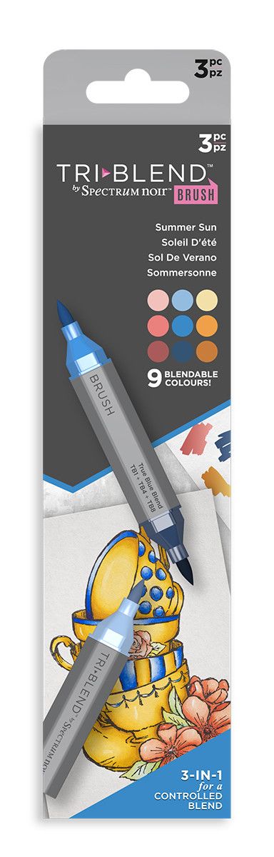 Spectrum Noir TriBlend Markers - Summer Sun (Pack Of 3)