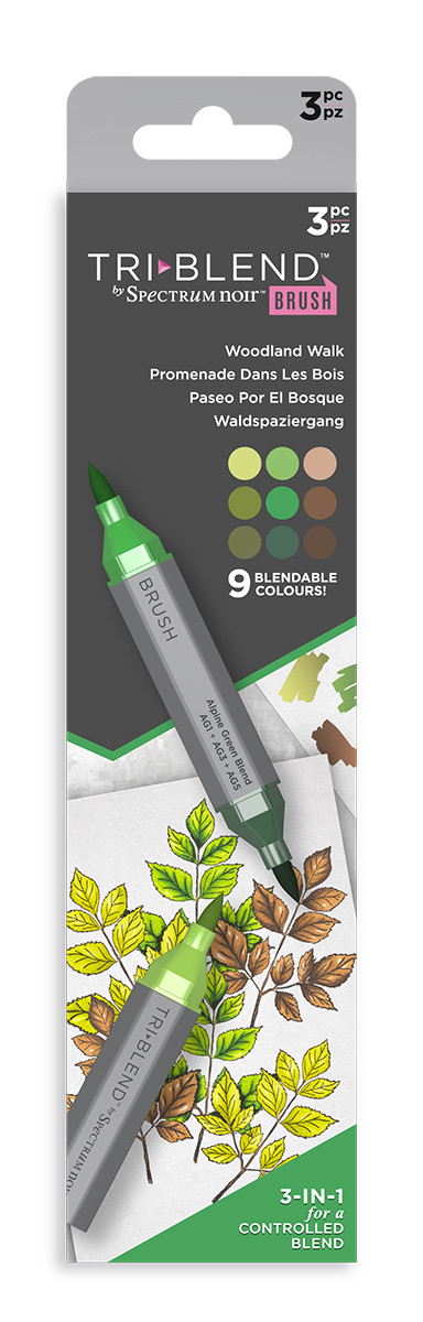 Spectrum Noir TriBlend Markers - Woodland Walk (Pack Of 3)