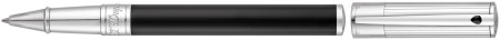 S.T. Dupont D-Initial Rollerball Pen - Duotone Black & Chrome