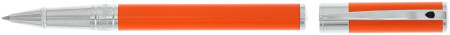 S.T. Dupont D-Initial Rollerball Pen - Orange & Chrome