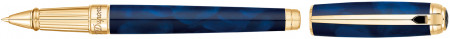S.T. Dupont Line-D Large Rollerball Pen - Atelier Blue & Gold