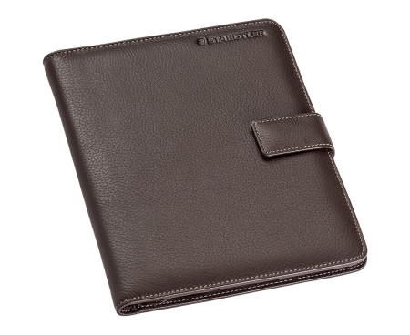 Staedtler Premium Leather Conference Folder - A5 Brown