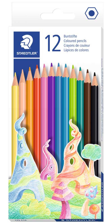 Staedtler Woodless Colouring Pencils - Assorted Colours (Pack of 12)