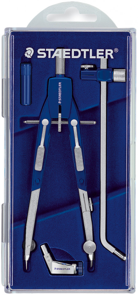 Staedtler Mars Comfort - Quick Setting Compass with Universal Adaptor and Extension Bar