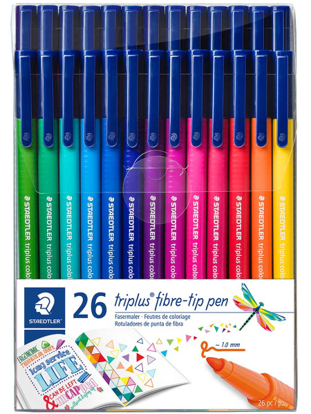 STAEDTLER 0.3mm triangular fineliners,fine-point color pen, fibre