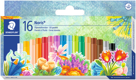 Staedtler Noris Club Oil Pastel Crayons - Assorted Colours (Pack of 16)