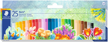 Staedtler Noris Club Oil Pastel Crayons - Assorted Colours (Pack of 25)