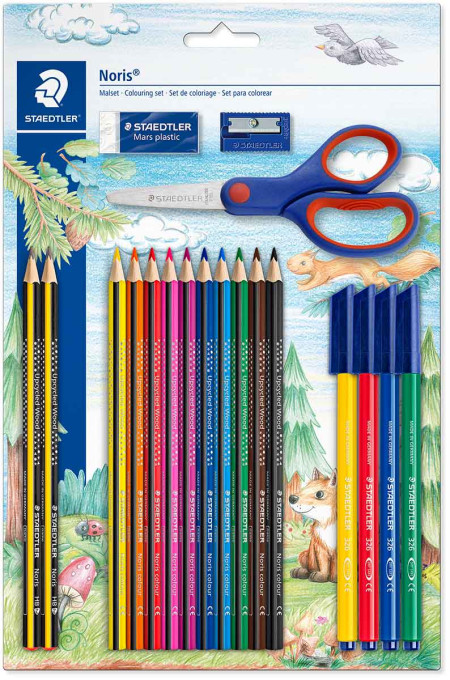 Staedtler Noris Colouring Set with Scissors