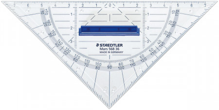 Staedtler Mars - Geometry Set Squares with Grip - 16cm