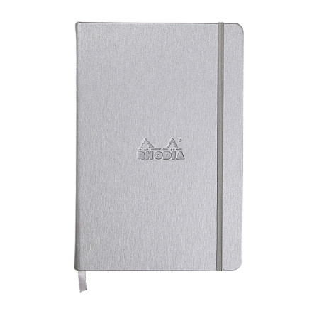 Rhodia Webnotebook- Medium Silver- Lined