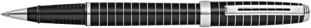 Sheaffer Prelude Rollerball Pen - Black Lacquer Chrome Rings