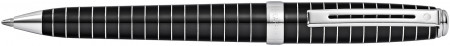Sheaffer Prelude Ballpoint Pen - Black Lacquer Chrome Rings