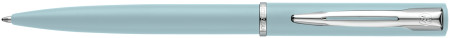 Waterman Allure Ballpoint Pen - Pastel Blue Chrome Trim