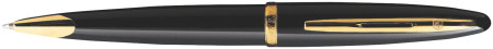 Waterman Carene Ballpoint Pen - Black Sea Gold Trim