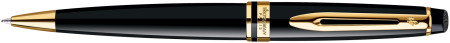 Waterman Expert Ballpoint Pen - Black Gold Trim