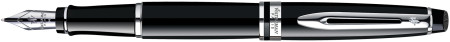 Waterman Expert Fountain Pen - Black Chrome Trim