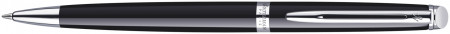 Waterman Hemisphere Ballpoint Pen - Gloss Black Chrome Trim