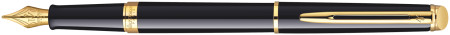 Waterman Hemisphere Fountain Pen - Gloss Black Gold Trim