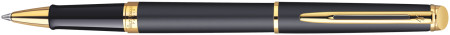 Waterman Hemisphere Rollerball Pen - Matte Black Gold Trim