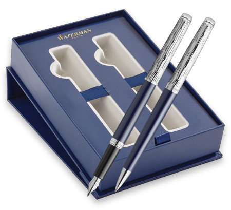 Waterman Hemisphere Fountain & Ballpoint Pen Gift Set - L'essence du Bleu (Special Edition)