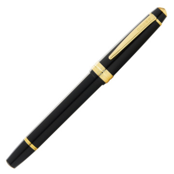 Cross Bailey Light Fountain Pen - Black Resin Gold Plated Trim - Picture 2