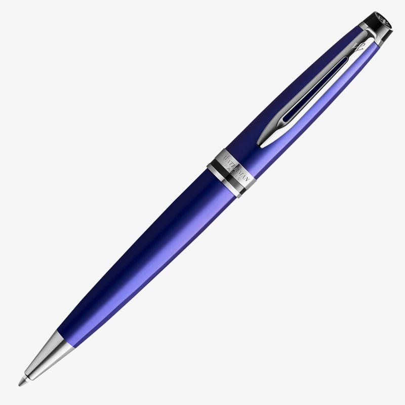Waterman Waterman Expert Ballpoint Pen - Essential Dark Blue Chrome Trim