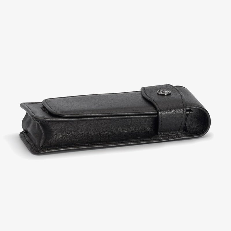 Kaweco Kaweco Black Double Leather Pen Pouch - For Standard Size Pens