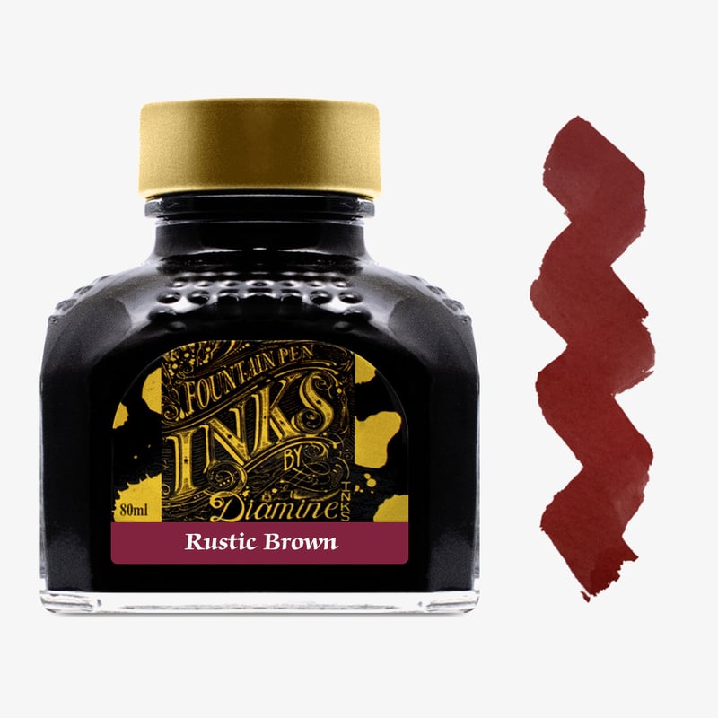 Diamine Inks Diamine Ink Bottle 80ml - Rustic Brown