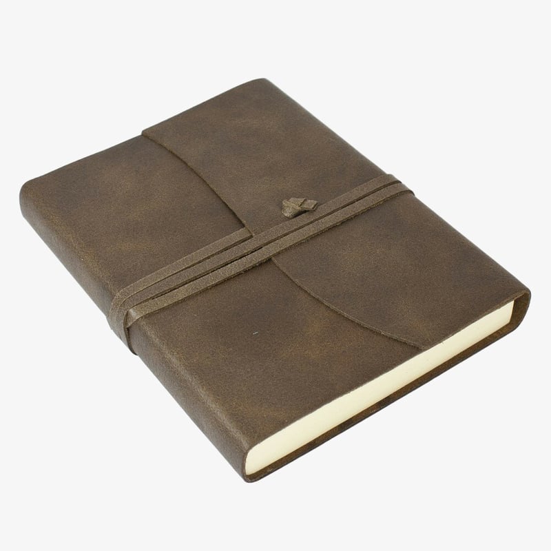 Papuro Papuro Amalfi Leather Journal - Chocolate - Medium