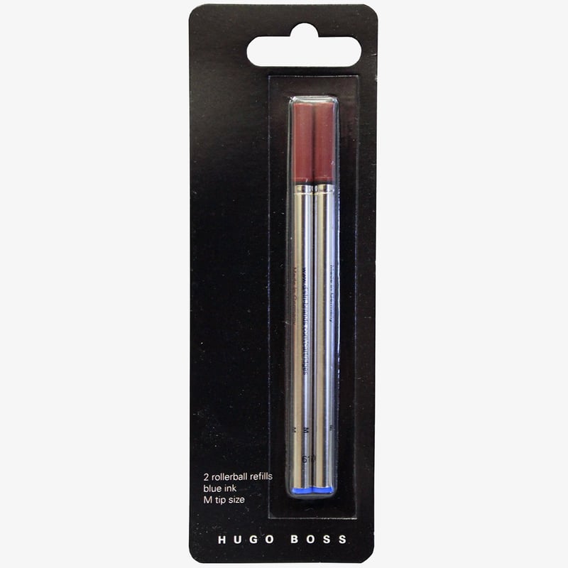Hugo Boss Hugo Boss Rollerball Refill - Medium - Blue (Pack of 2)