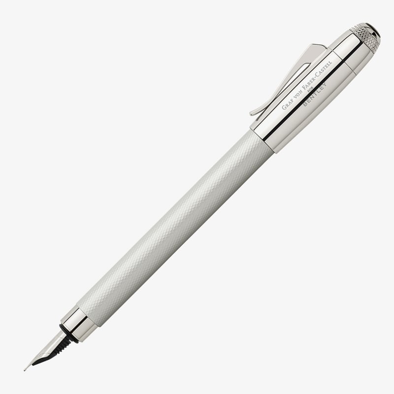 Graf von Faber-Castell Graf von Faber-Castell for Bentley Fountain Pen - White Satin