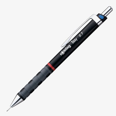 Rotring Tikky Mechanical Pencil - Black Barrel - 0.70mm