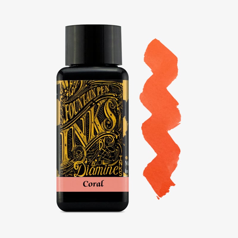 Diamine Inks Diamine Ink Bottle 30ml - Coral