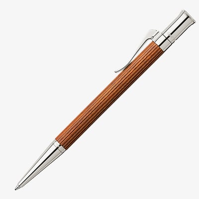 Graf von Faber-Castell Classic Ballpoint Pen - Pernambuco Platinum Plated