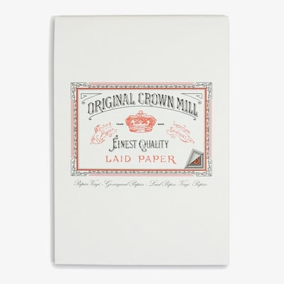 Crown Mill Classics A5 Paper Pad - 50 Sheets - White