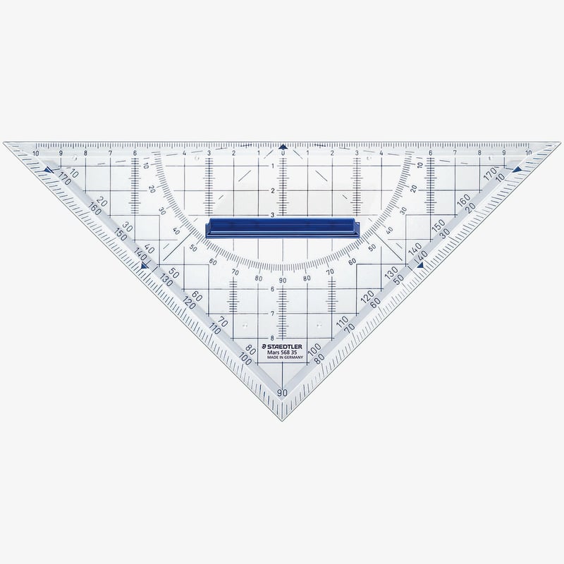 Staedtler Staedtler Mars - Geometry Set Squares with Grip - 22cm