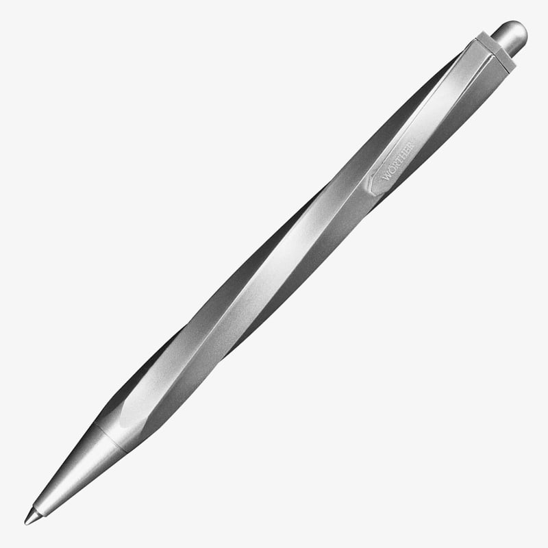 Wörther Worther Spiral Ballpoint Pen - Aluminium