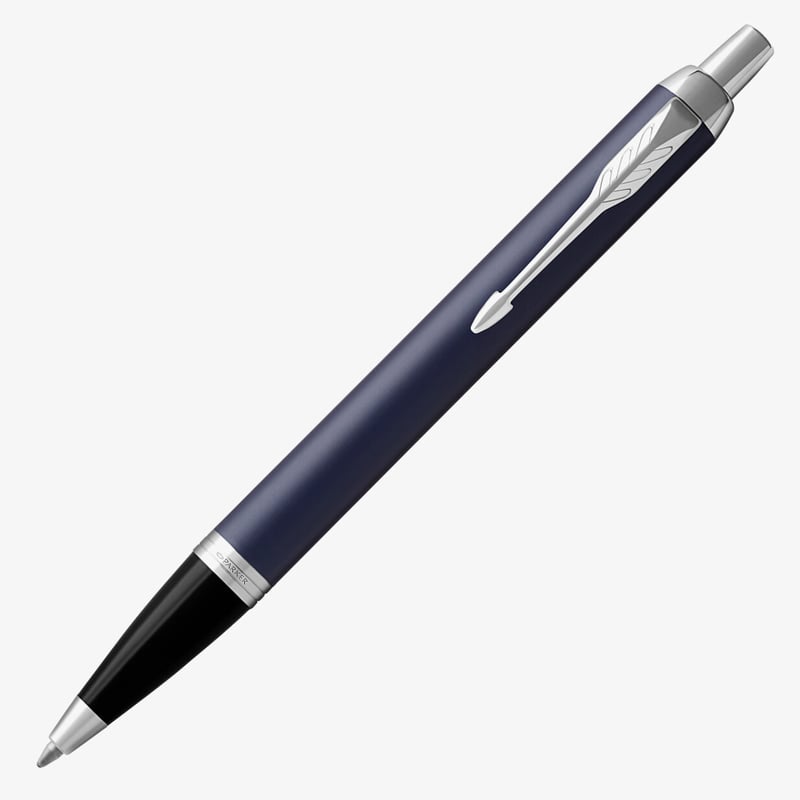 Parker Parker IM Ballpoint Pen - Blue Lacquer Chrome Trim