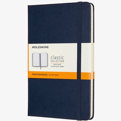 Moleskine Classic Hardback Medium Notebook - Ruled - Assorted