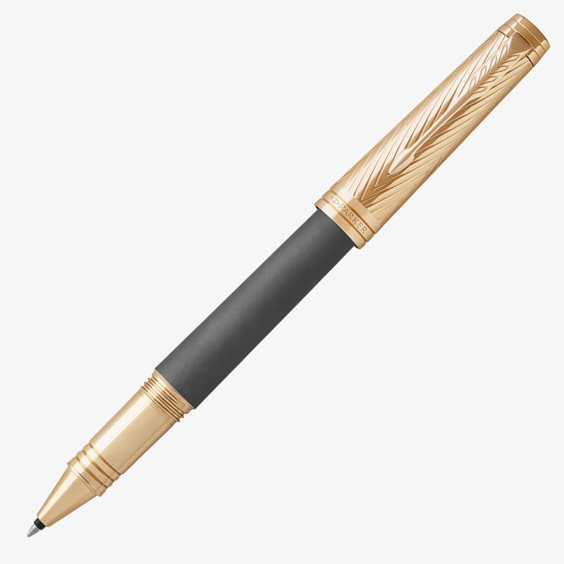 Parker Parker Premier Rollerball Pen - Storm Grey Gold Trim