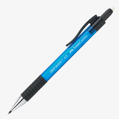 Faber-Castell Grip Matic Mechanical Pencil - 0.5mm - Blue