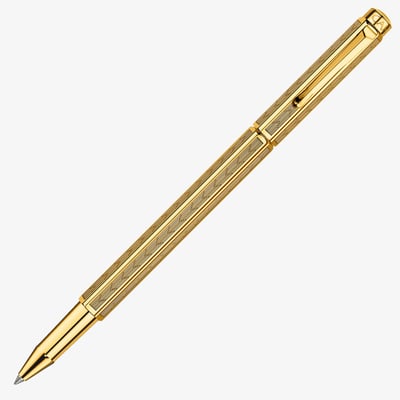 Caran d'Ache Ecridor Rollerball Pen - 'Chevron' Gilded