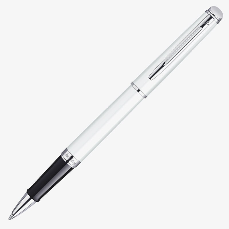 Waterman Waterman Hemisphere Rollerball Pen - White Chrome Trim
