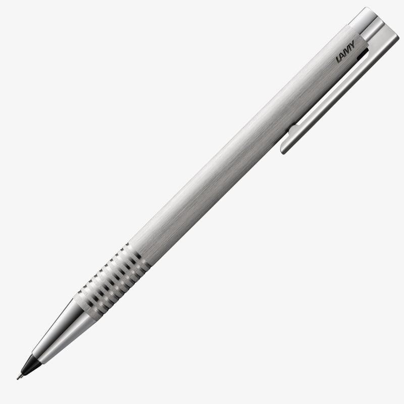 Lamy Lamy Logo Mechanical Pencil - Brushed Stainless Steel Chrome Trim - 0.7mm