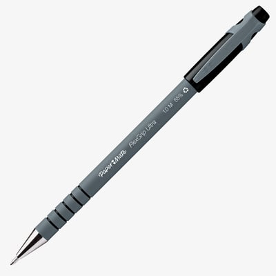 Papermate Flexgrip Ultra Capped Ballpoint Pen - Medium - Black