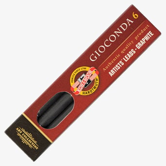 Koh-I-Noor Koh-I-Noor 4864 Graphite Leads - 5.6mm x 80mm (Pack of 6)