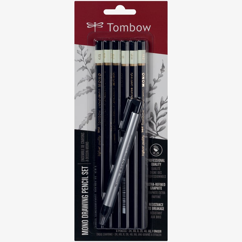 Tombow Tombow Mono 100 Graphite Pencils - Assorted Grades (Set of 6)